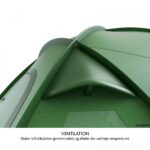 Husky Bigless 5 familietelt ventilation