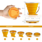 Basha FOLD foldbar silikonekop dimensioner