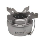 Basha Gilme alkoholbrænder-med-cross stand