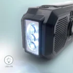 FM nødradio sort LED lys