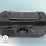 FM nødradio sort solpanel