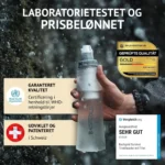 Bachgold Squeeze laboratorietestet og prisbelønnet vandfiltrering
