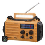 Nødradio FM radio med 5000mAh powerbank orange